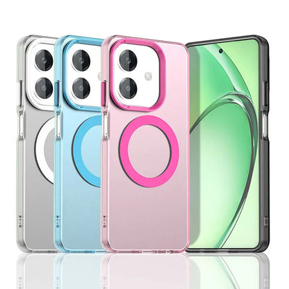 Candy Color For Magsafe Wireless Charge Magnetic Case For OPPO A3 Pro A3X A3 A60 Shockproof Soft Cover Funda For OPPO A60 Cover