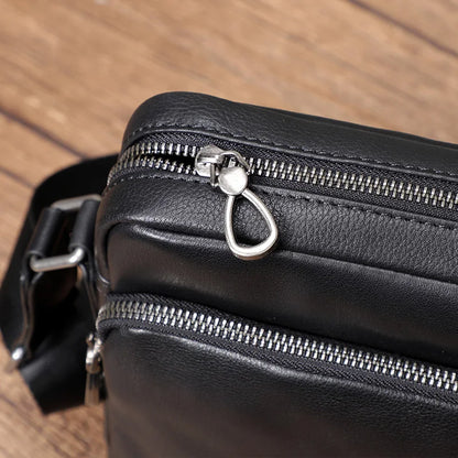 Sac à bandoulière en cuir véritable naturel pour homme, sacoche à rabat en cuir souple, petit sac à bandoulière pour homme, sacoche en cuir de vachette première couche