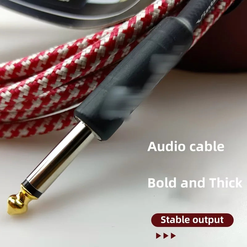 6/3M Electric Guitar Cable Wire Connection Cable Audio Cable Guitar & Bass String Instrument Accessories Parts Color Random