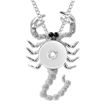 Three Color Snap Necklace Jewelry Simple Snap Pendant Necklace Fit 18mm Snaps Button Jewelry for Women Accessories ZG511