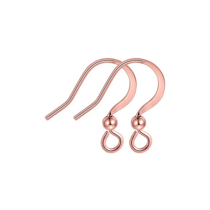 Crochets de boucles d'oreilles en laiton imitation rhodium couleur or 18 carats pour femmes, accessoires de bijoux à faire soi-même, vente en gros