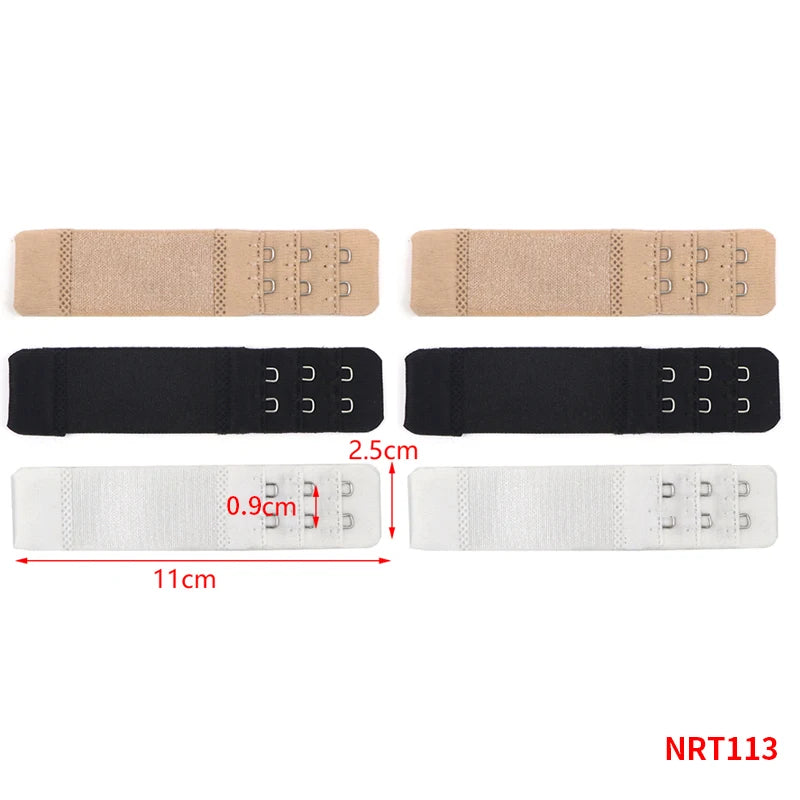6pcs Back Bra Extender Strap Extension 2 Hooks Extenders For Women Bra Accessories Lengthened Buckle Bra Hook Botton Intimates