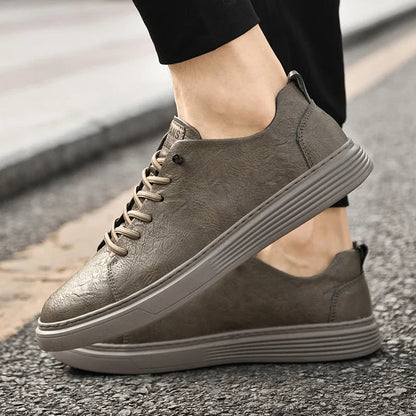 2024 New Genuine Leather Men's Casual Shoes Luxury Brand Outdoor Sneakers Tennis Masculino High Quality Sport Shoes for Men