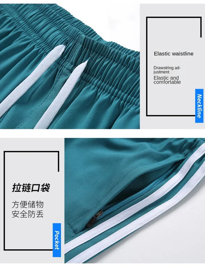 Casual Sports Three Bar Shorts Swimming Pants Fitness Pants 2025 New Summer Unisex Couples Fashion Three Piece Pants M-8XL Pants
