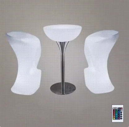 NewOut Door Use Led Illuminated Bar Cocktail Table Rechargeable Bar Plastic Table Lighted Up Coffee Table Ktv Disco Party Supply