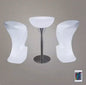 NewOut Door Use Led Illuminated Bar Cocktail Table Rechargeable Bar Plastic Table Lighted Up Coffee Table Ktv Disco Party Supply