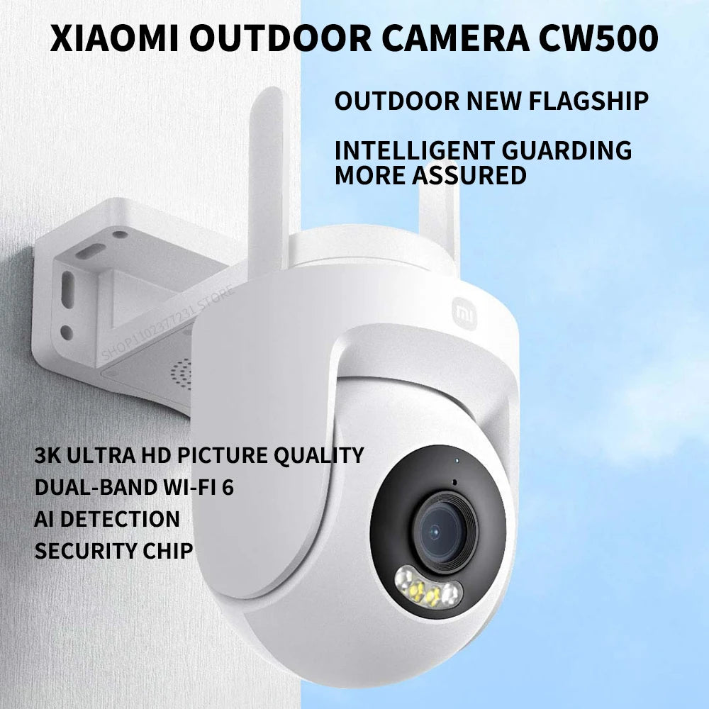 China Version Xiaomi Outdoor CW500 Dual Camera Security Protection CCTV AI Detection Full-Color Night Vision IP66 Smart Home