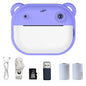 Kids Instant Print Camera Mini Digital Camera Photography Video Camera Toys Inkless Printing Thermal Print Camera for Girls Boys