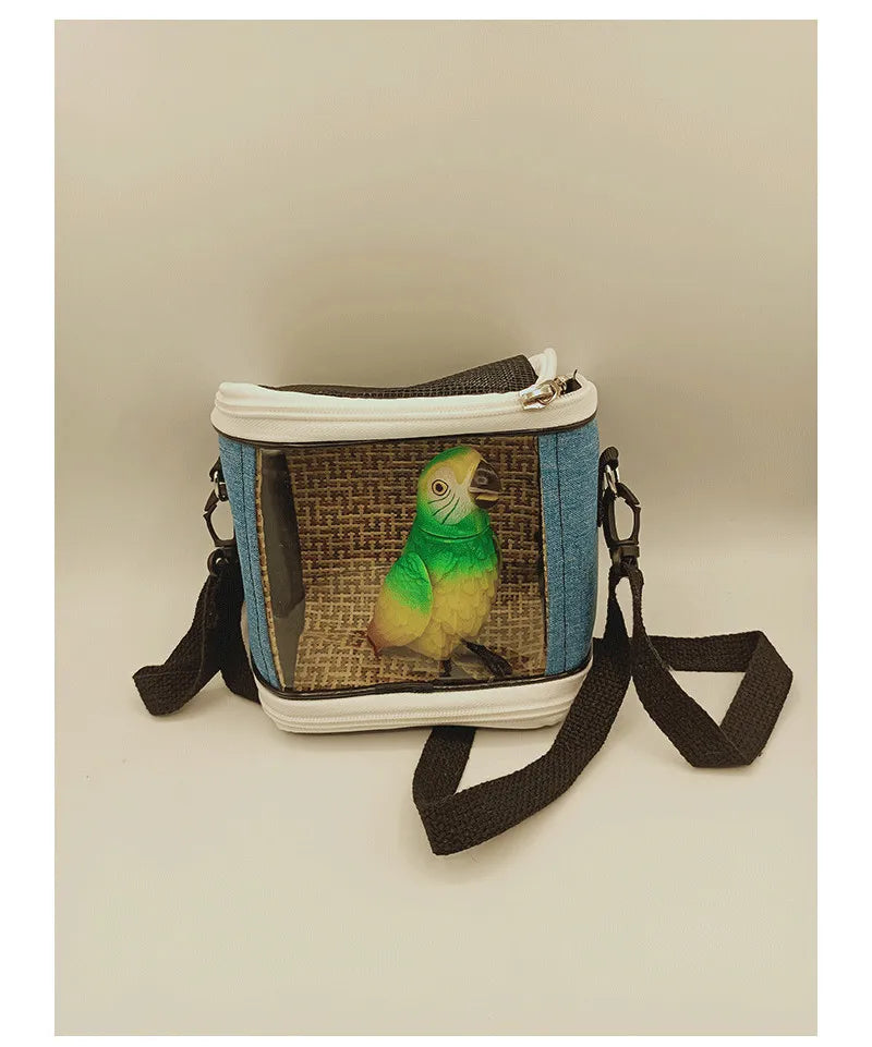 Multi Sized Pet Outdoor Bag Portable and Detachable Parrot Phoenix Hamster Flying Kangaroo Guinea Pig Birdcage Pet Bag
