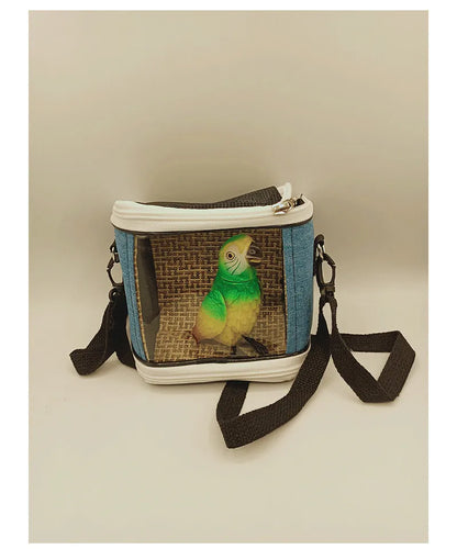 Multi Sized Pet Outdoor Bag Portable and Detachable Parrot Phoenix Hamster Flying Kangaroo Guinea Pig Birdcage Pet Bag