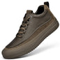 New Men's Casual Shoes Fashion Comfort Sneakers Outdoor Men Sneakers Lace up Genuine Leather Designer Shoes Sport Masculina 2024