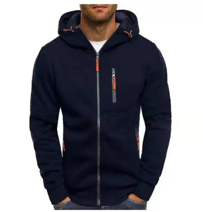 2024 new Spring Men's Jackets Hooded Coats Casual Zipper Sweatshirts Male Tracksuit Fashion Jacket Mens Clothing Outerwear