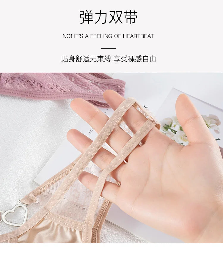 European Thong  Women's Underwear Panty Low Waist Seamless Underpants Comfort G-String Sexy Lace Panties Female Sexy Lingerie