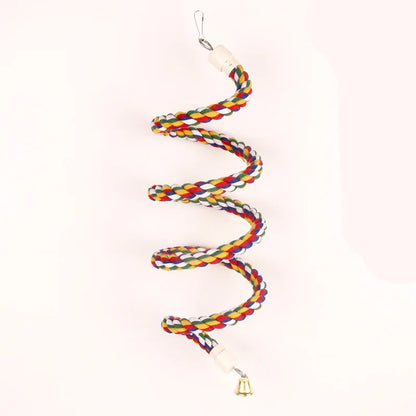 Parrot Rope Hanging Braided Budgie Chew Rope Bird Cage Cockatiel Toy Pet Stand Training Accessories Swing Supplies Parrot Swings