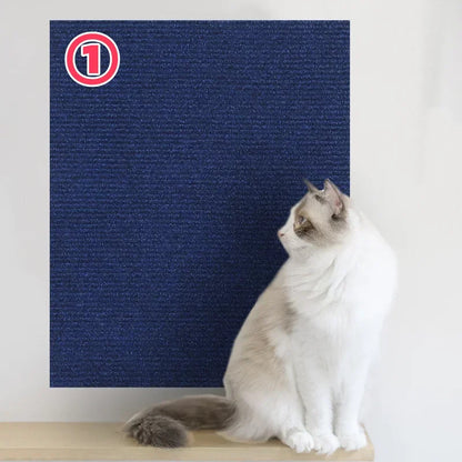 Tapis griffoir mural antidérapant et auto-adhésif pour chat, protection durable et découpable pour meubles d'intérieur