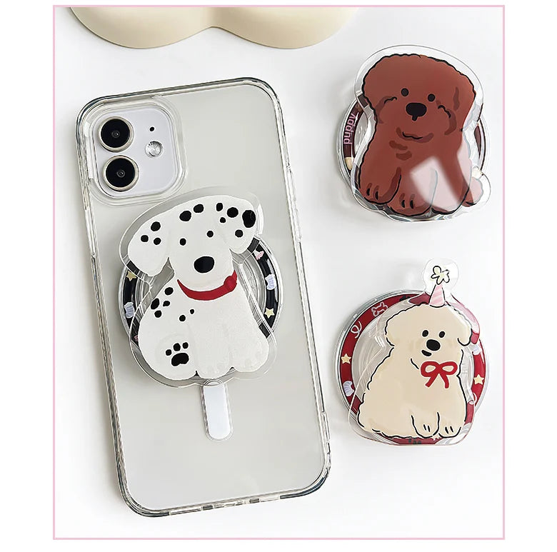 Magnetic Phone Holder Custom Cartoon Design Acrylic Phone Grip GripTok Popular Phone Socket Stand Custom Photo Logo