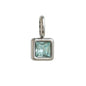 Nouveautés en acier inoxydable, breloques avec 12 pierres de naissance pour femmes et filles, pendentifs carrés colorés à la mode, accessoires de bijoux DIY