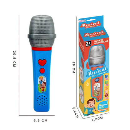 Children Cartoon Fun Singing Amplified Microphone Toys Baby Small Host Microphone Toys Education Enlightenment Singing Toys