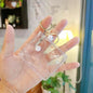Petit porte-monnaie transparent en PVC pour femmes, enfants, filles, clés, rouge à lèvres, écouteurs, pièces de monnaie, pochette portefeuille