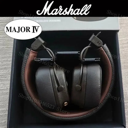Casque Bluetooth Marshall Major IV 4, basses profondes, design ergonomique, plus de 80 heures d'autonomie, casque de sport pliable sans fil