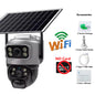 Security Protection Outdoor Waterproof Solar Panel Wifi Camera 8MP HD 4K Surveillance Cameras PIR Human Detection Home Security