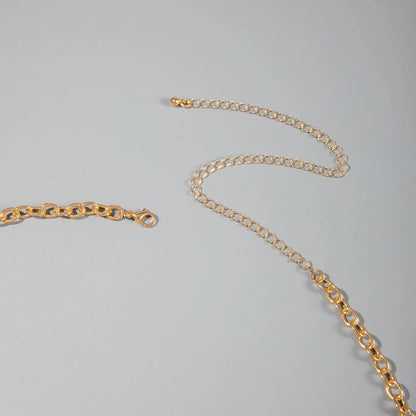 Chaîne de taille bohème d'été, pendentif en forme d'étoile de mer, coquillage, lien de taille ajouré, chaîne de corps pour bikini de plage pour femmes