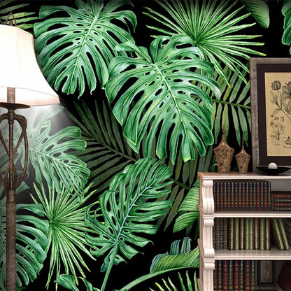 Papier peint photo personnalisé, motif plante tropicale, feuille verte, décoration d'intérieur, salon, chambre à coucher, cuisine, peinture 3D