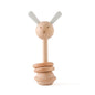 1pc Baby Rattles Toys Beech Wooden Animal Rattles Music Hand Bells Toys Newbron Montessori Educational Mobile Rattle Blocks Toys