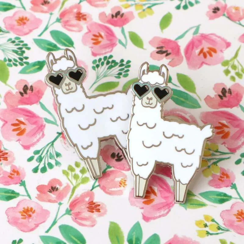 Cute Llama Hard Enamel Pin Animal Lapel Pins Badge Lover Gifts Brooch for Jewelry Accessory