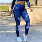 trousers ladies 2023 New Spring High Waist High Stretch Faux Denim Leggings Fitness Sports Yoga Women's Pants Streetwear Y2K