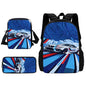 3 pcs set Luxury sports car logo JDMS Child School Backpack With Shoulder Bag Pencil Bags School Bags for Boys Girls Best Gift