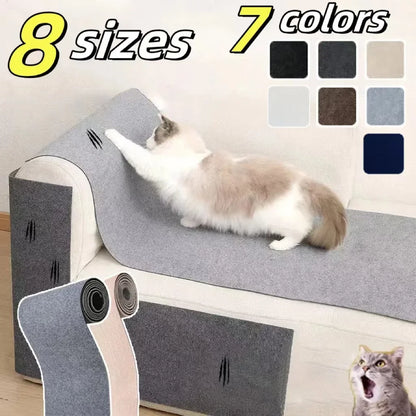Tapis griffoir mural antidérapant et auto-adhésif pour chat, protection durable et découpable pour meubles d'intérieur