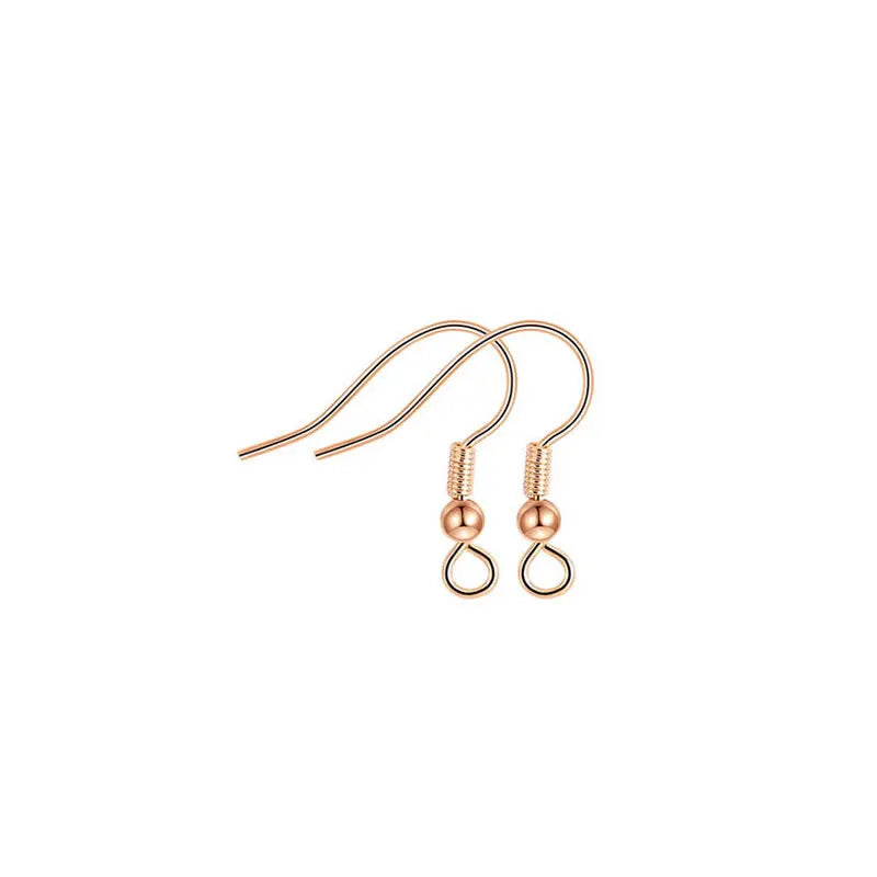 Crochets de boucles d'oreilles en laiton imitation rhodium couleur or 18 carats pour femmes, accessoires de bijoux à faire soi-même, vente en gros