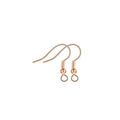 Crochets de boucles d'oreilles en laiton imitation rhodium couleur or 18 carats pour femmes, accessoires de bijoux à faire soi-même, vente en gros