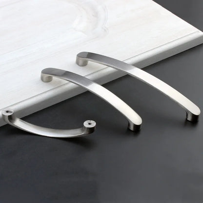 Poignées de meuble en alliage d'aluminium brossé pour porte de cuisine, tiroir, meuble moderne