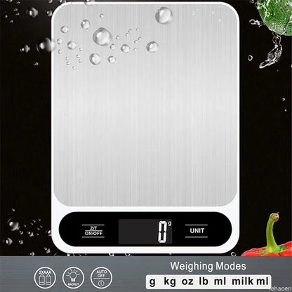 Digital Kitchen Scale 10Kg/1g Weight Scale Usb Food Coffee Scales Smart Electronic Waterproof Digital Scale For Baking and Cook