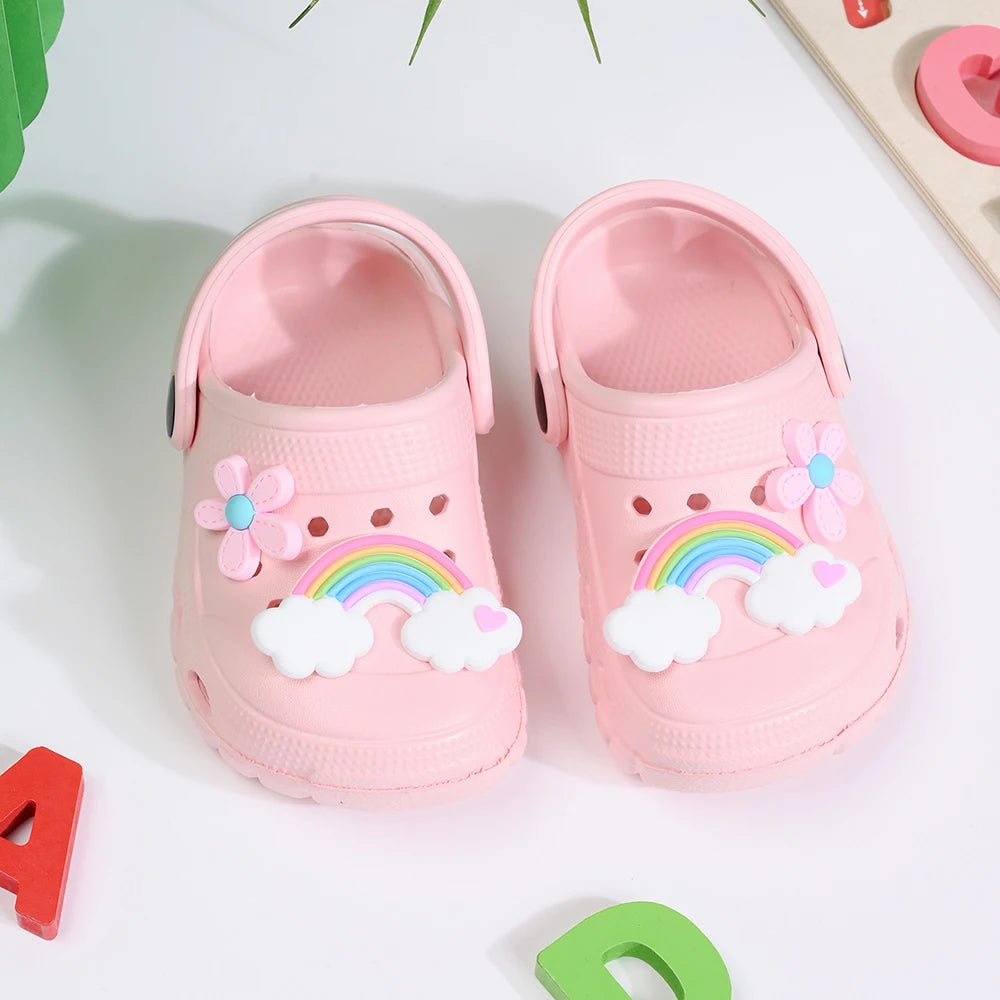 Chaussons bébé, sandales, mules, sandales respirantes pour filles avec semelle souple pour activités intérieures et extérieures et design antidérapant