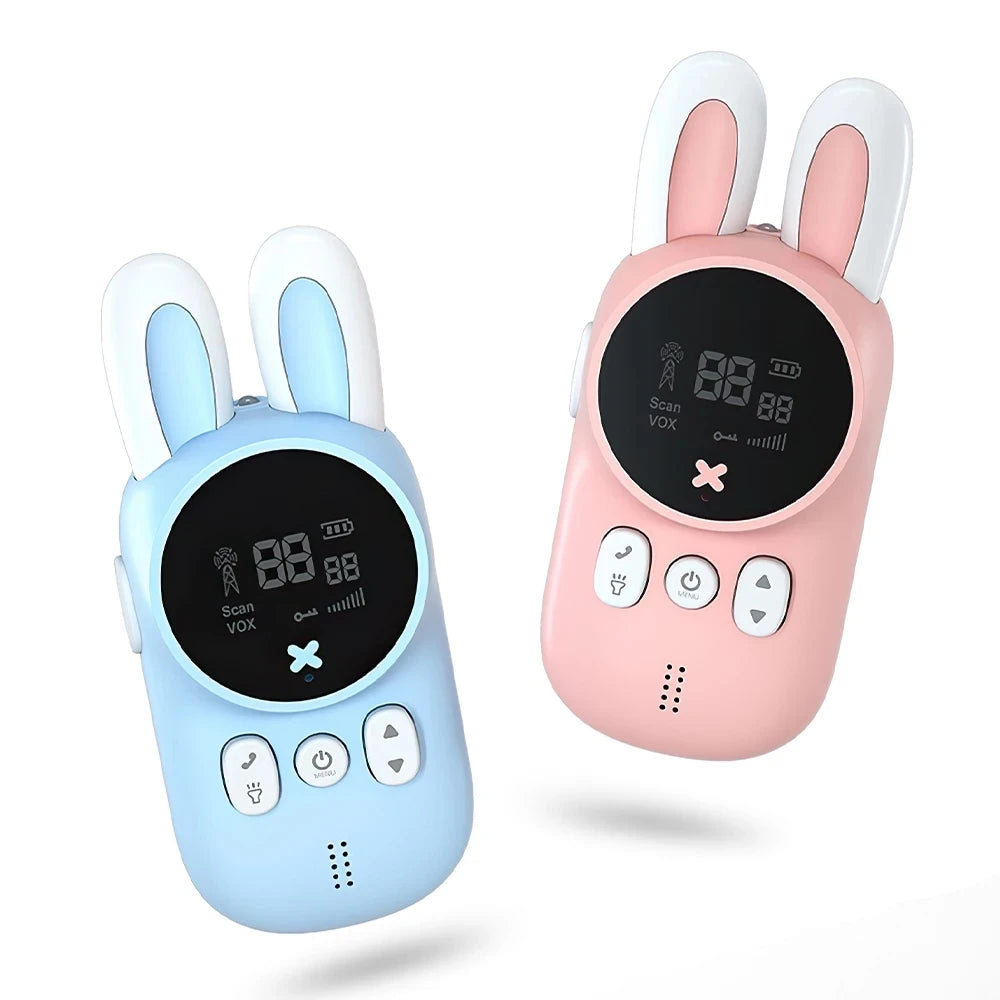 Children's walkie talkie portable handheld children's mini toy 3-KM range wireless lanyard walkie talkie holiday gift