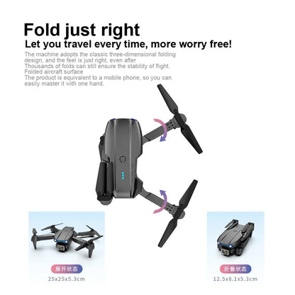 2025 E99 Pro Drone Quadcopter Remote Control Handle Four Axis Aircraft HD 6K Photography UAV Altitude Fixation Helicopter Toys