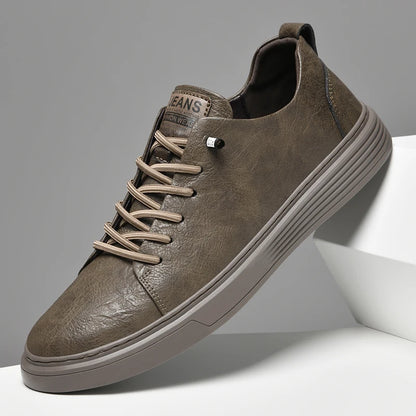 2024 New Genuine Leather Men's Casual Shoes Luxury Brand Outdoor Sneakers Tennis Masculino High Quality Sport Shoes for Men