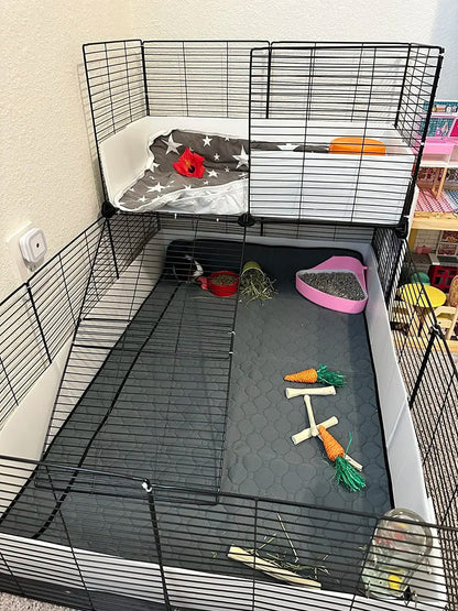 Guinea Pig Cage Lining Washable Guinea Pig Skin Pad Reusable and Non slip Urinary Pad for Guinea Pig Cat and Dog Beds