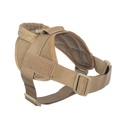 Dog Tactical Vest Nylon Outdoor Water-Repellent Dog Clothing Large and Medium-sized Dog Training Vest Harness Traction