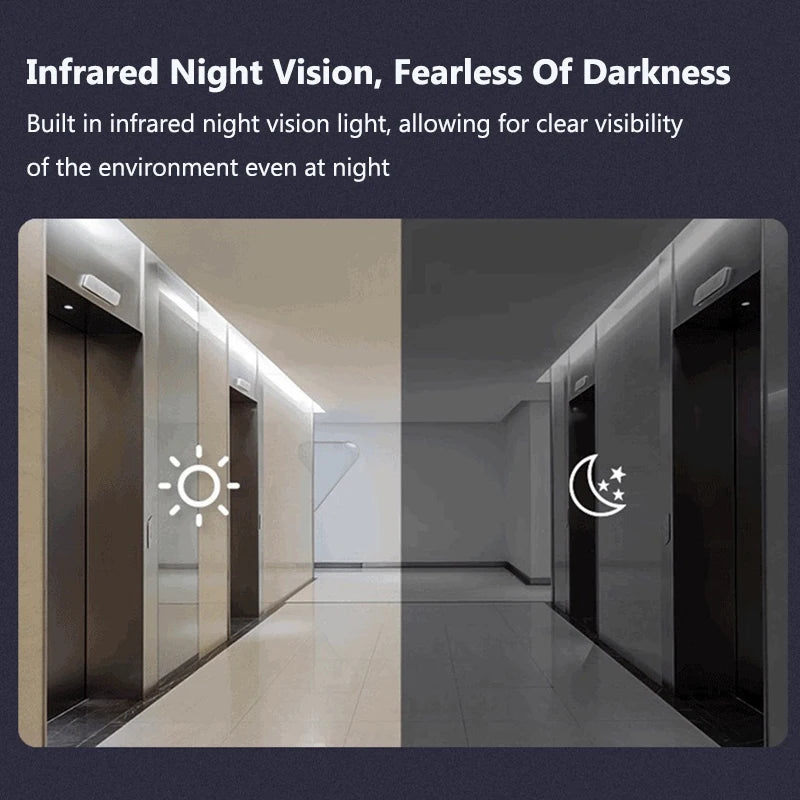 Wireless Video Intercom Doorbell HD Night Vision 4.3-inch lPS Screen Waterproof Visual Door Bell Camera Smart Home Security