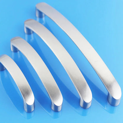 Poignées de meuble en alliage d'aluminium brossé pour porte de cuisine, tiroir, meuble moderne