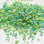 18g Mix Size 1.5-4mm Crystal Seed Beads Round Solid Colors Loose Spacer Glass Beads for Fashion DIY Handmade Bracelet Jewelry