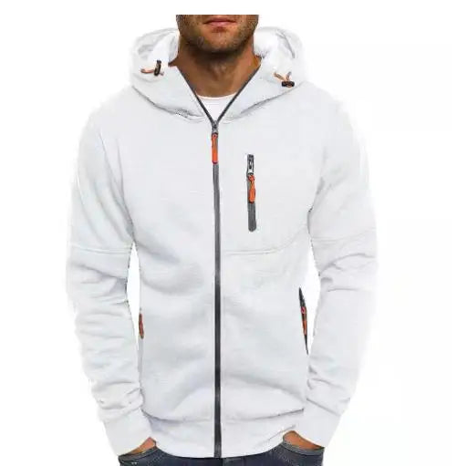 2024 new Spring Men's Jackets Hooded Coats Casual Zipper Sweatshirts Male Tracksuit Fashion Jacket Mens Clothing Outerwear