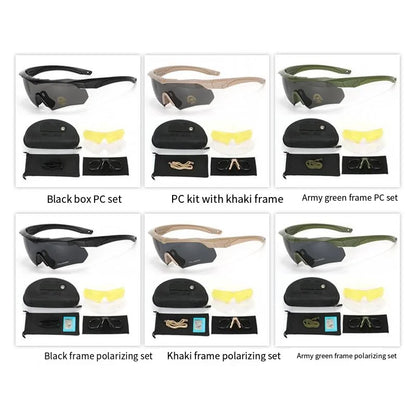 Lunettes de protection CS Airsoft coupe-vent, verres HD à 3 lentilles, pour motocross, alpinisme, sécurité