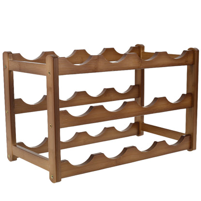 Wine Rack Wooden WineBottle Display Cabinet Holders Shelf Wine Showcases Countertop Wine Storage Rack Cellar Bar Accessories