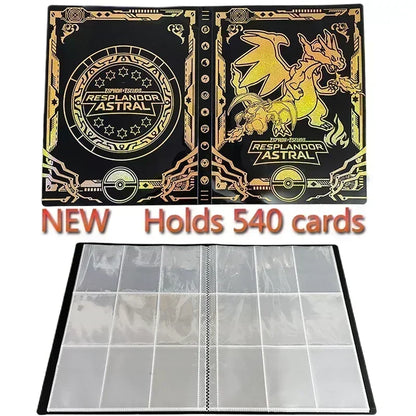 540 PCS Promotion for Pokemones Photo Album Classic Anime Card Protector Notebook Card Book Laser Collection Folder Kids Gifts