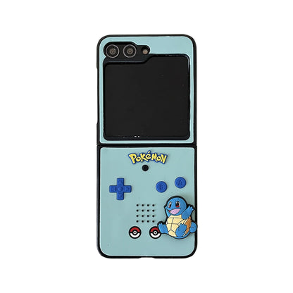 Japan Anime P-Pokemon Phone Case For Samsung Galaxy Z Flip 6 zflip7 Z Fold 3 4 5 7 zfold4 zflip6 Squirtle Charmander Cover